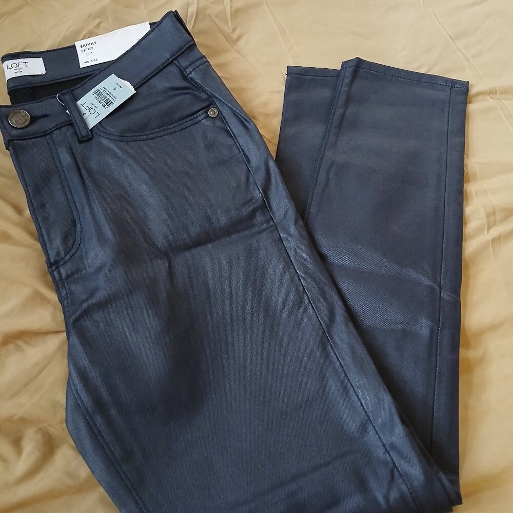 LOFT Women's Skinny Jeans - Dark Blue